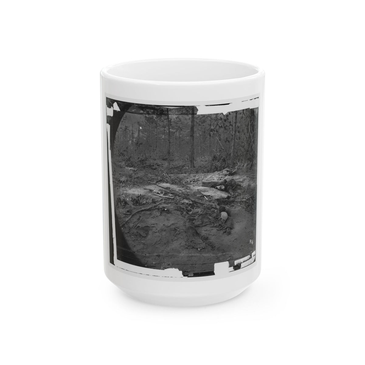 Cold Harbor, Va., Vicinity. Unburied Dead On The Battlefield Of Gaines' Mill (U.S. Civil War) White Coffee Mug