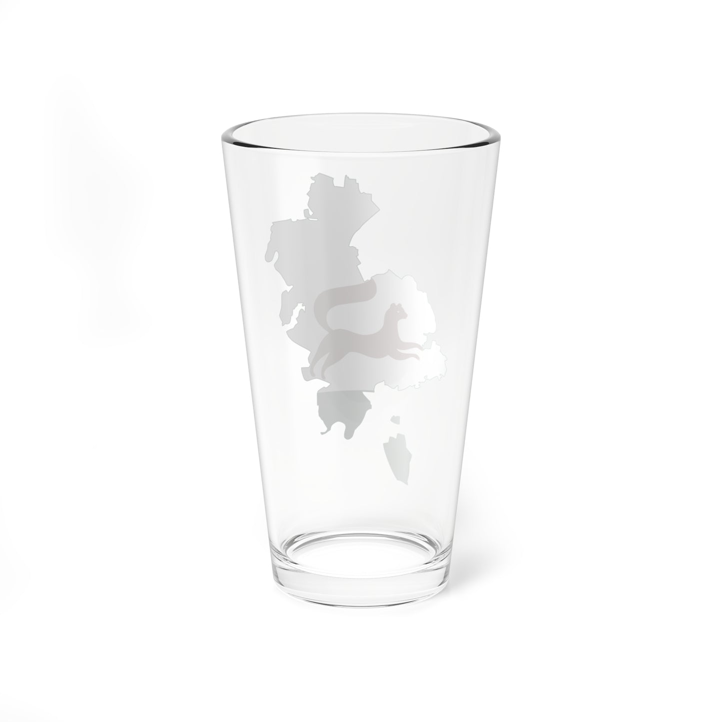 Flag-map of Ufa (Russia) Pint Glass 16oz