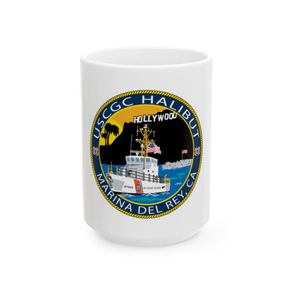 USCG Halibut Marina Del Ray CA (U.S. Coast Guard) White Coffee Mug