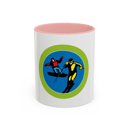 Snow Sports (Boy Scout Merit Badge) Accent Coffee Mug