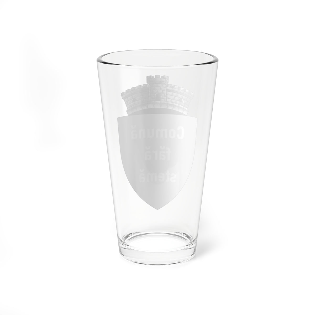 ROU Missing Commune CoA (Oman) (Coat of Arms) Pint Glass 16oz