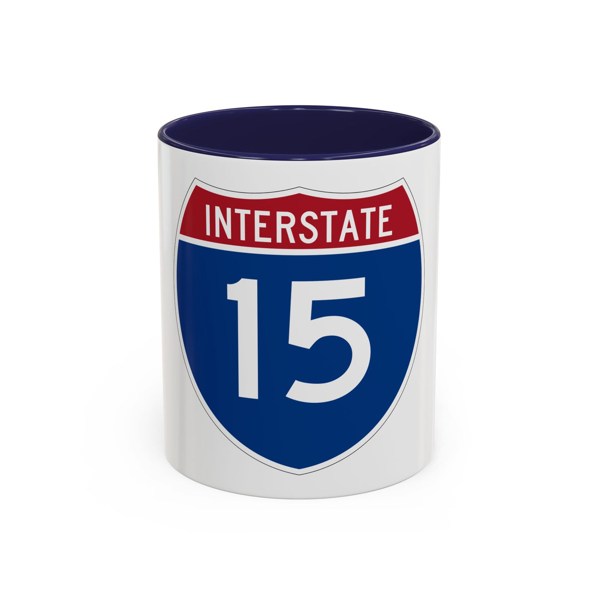 Interstate 15 (U.S. Highways) Accent Coffee Mug
