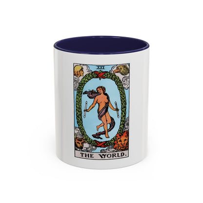 The World (Tarot Card) Accent Coffee Mug