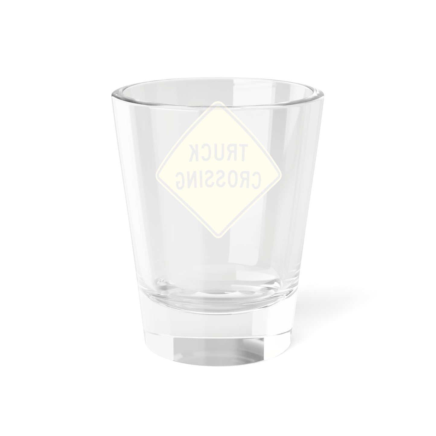 MUTCD-MI W11-10a (Michigan) (Road Sign) Shot Glass 1.5oz