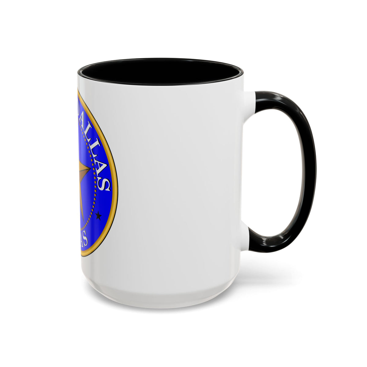Seal of Dallas - Accent Coffee Mug