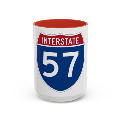 Interstate 57 (U.S. Highways) Accent Coffee Mug