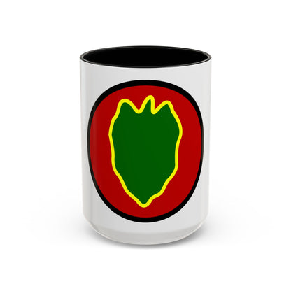 24 Infantry Division SSI (U.S. Army) Accent Coffee Mug