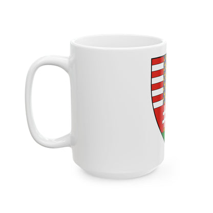 Coat of arms of Louis I of Hungary (1370) - White Coffee Mug