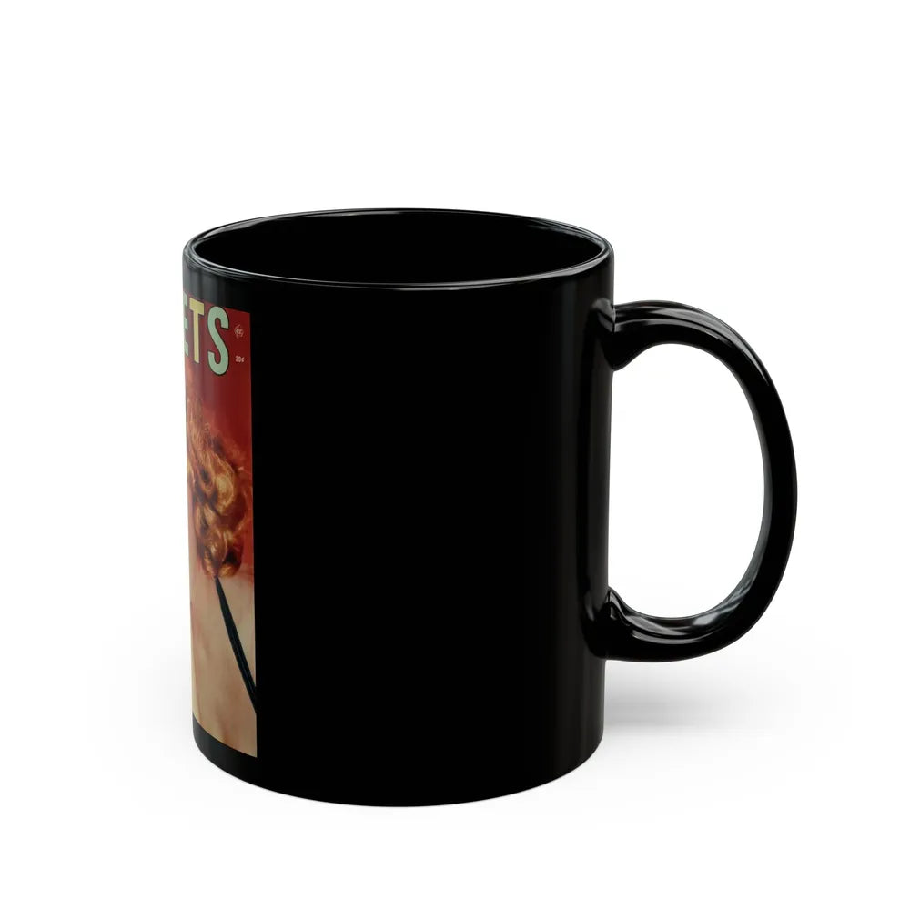 Leslie Parrish #264 - (Vintage Female Icon) Black Coffee Mug-Go Mug Yourself