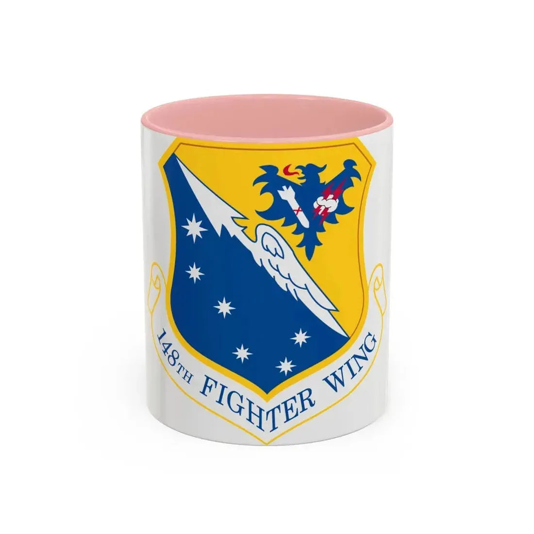 148th Fighter Wing (U.S. Air Force) Accent Coffee Mug 11oz Pink - Go Mug Yourself