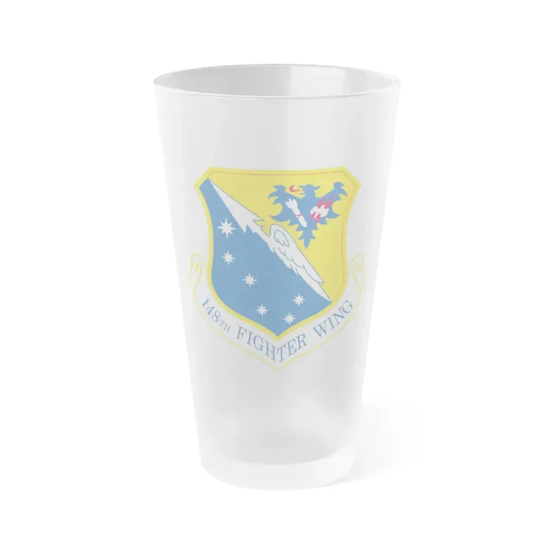 148th Fighter Wing (U.S. Air Force) Frosted Pint Glass 16oz 16oz Frosted - Go Mug Yourself