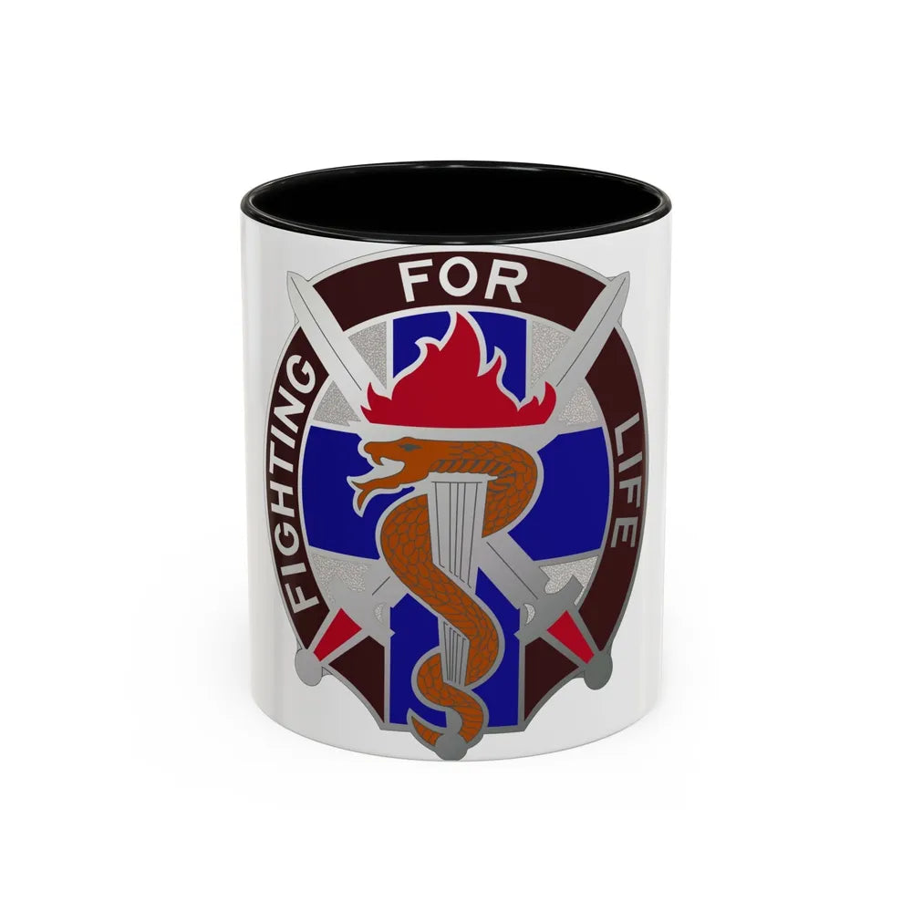 149 Surgical Hospital (U.S. Army) Accent Coffee Mug-11oz-Black-Go Mug Yourself