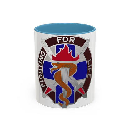 149 Surgical Hospital (U.S. Army) Accent Coffee Mug-11oz-Light Blue-Go Mug Yourself