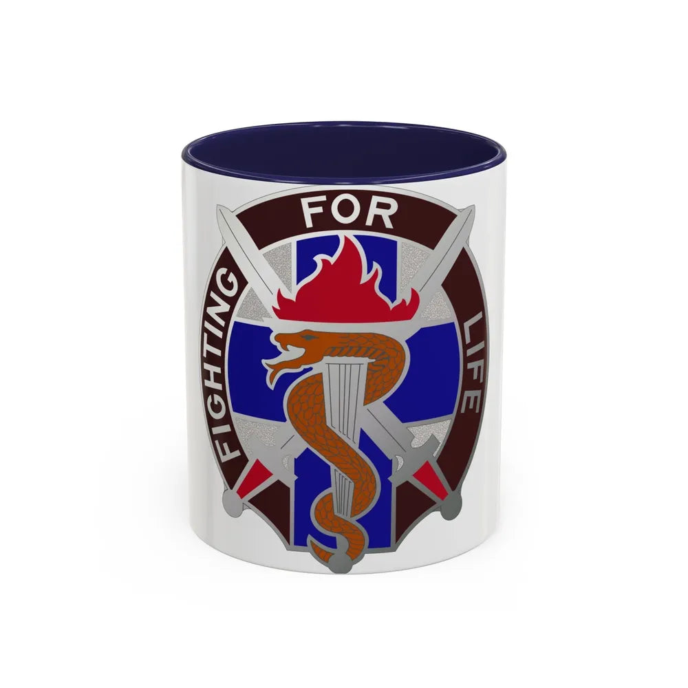 149 Surgical Hospital (U.S. Army) Accent Coffee Mug-11oz-Navy-Go Mug Yourself