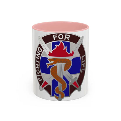 149 Surgical Hospital (U.S. Army) Accent Coffee Mug-11oz-Pink-Go Mug Yourself