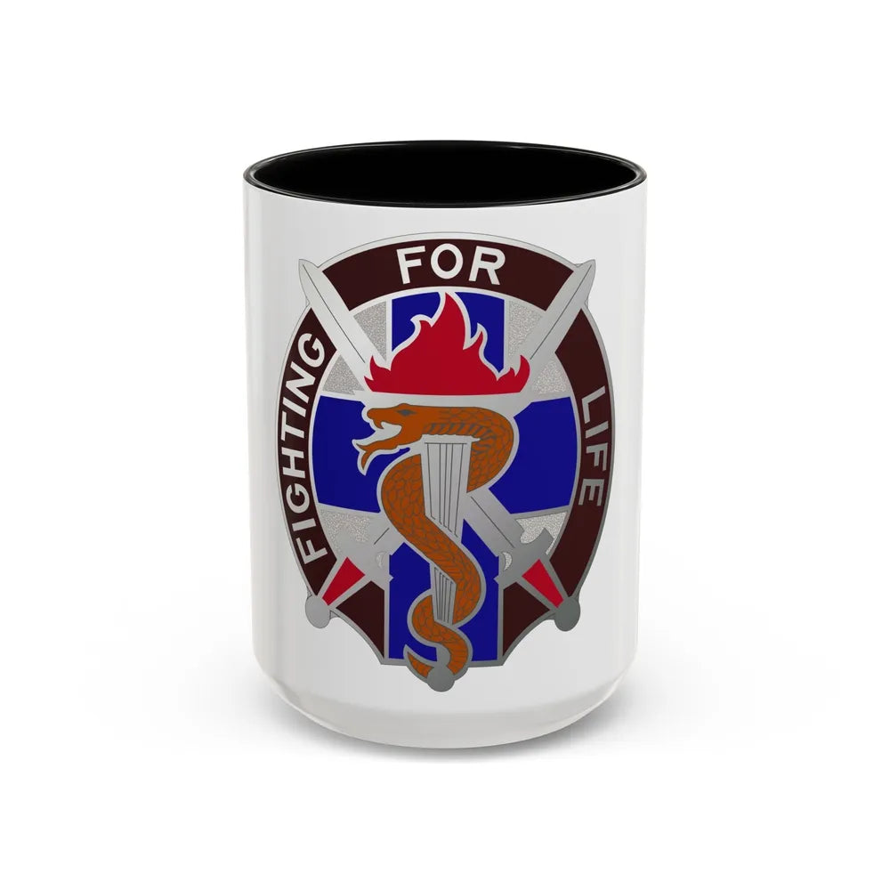 149 Surgical Hospital (U.S. Army) Accent Coffee Mug-15oz-Black-Go Mug Yourself