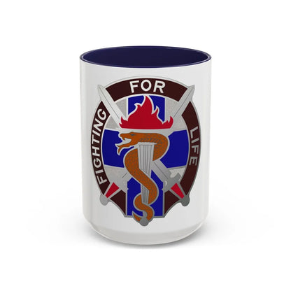 149 Surgical Hospital (U.S. Army) Accent Coffee Mug-15oz-Navy-Go Mug Yourself