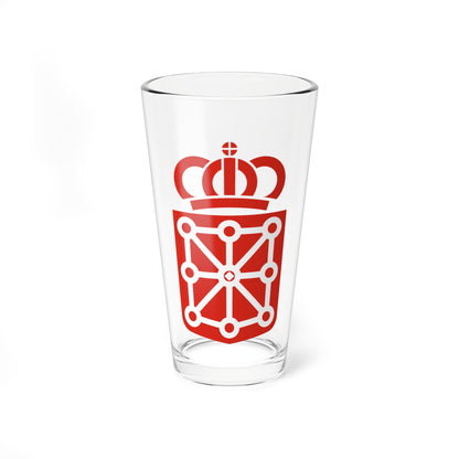 Escudo del gobierno de Navarra (Spain) (Coat of Arms) Pint Glass 16oz