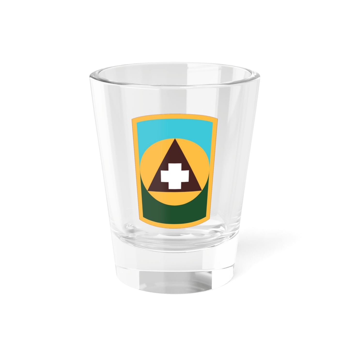 Verre à liqueur de la brigade médicale 426 (armée américaine) 1,5 oz