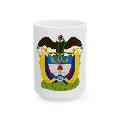 Coat of arms of Colombia (1890) - White Coffee Mug