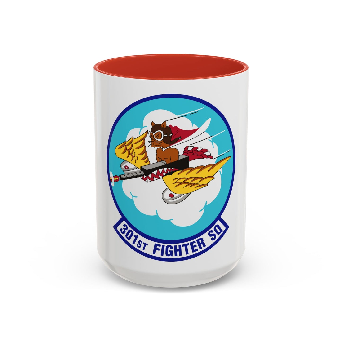 301st Fighter Squadron AETC Emblem (U.S. Air Force) Accent Coffee Mug