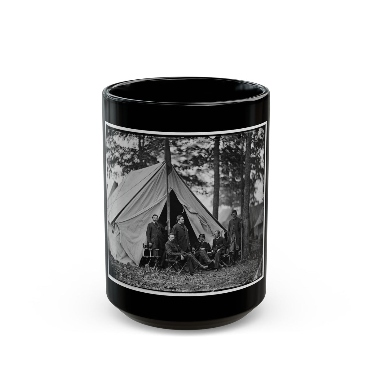 Warrenton, Va. Dr. Jonathan Letterman, Medical Director Of The Army Of The Potomac And Staff (U.S. Civil War) Black Coffee Mug