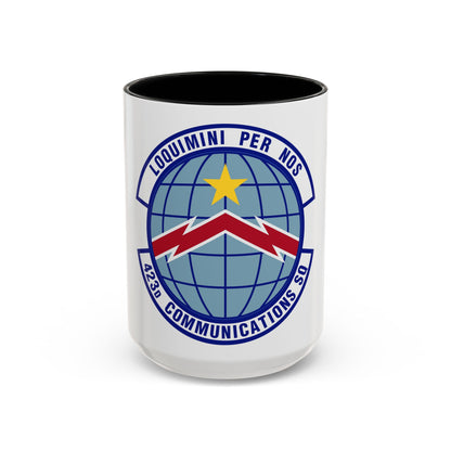 423d Communications Squadron (U.S. Air Force) Accent Coffee Mug