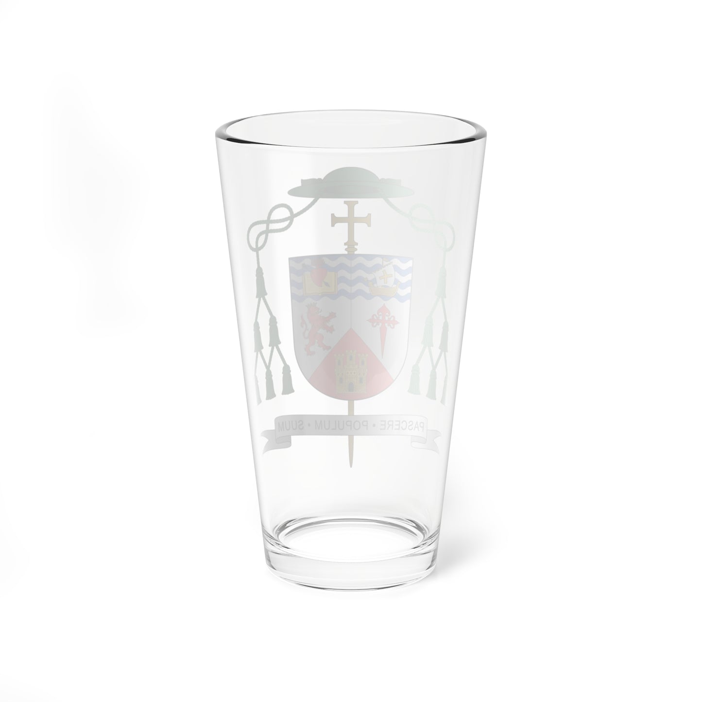 Escudo de David Arias Pérez (Spain) (Coat of Arms) Pint Glass 16oz