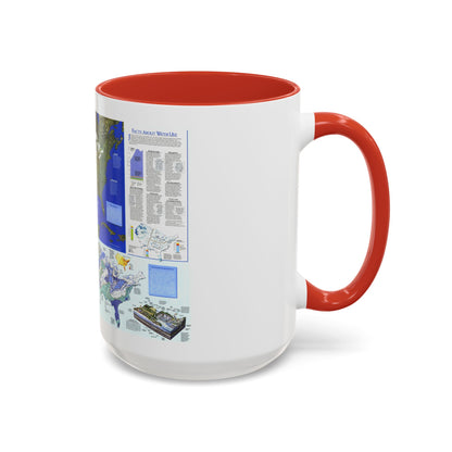 North America - Water- Precious Resource (1993) (Map) Accent Coffee Mug