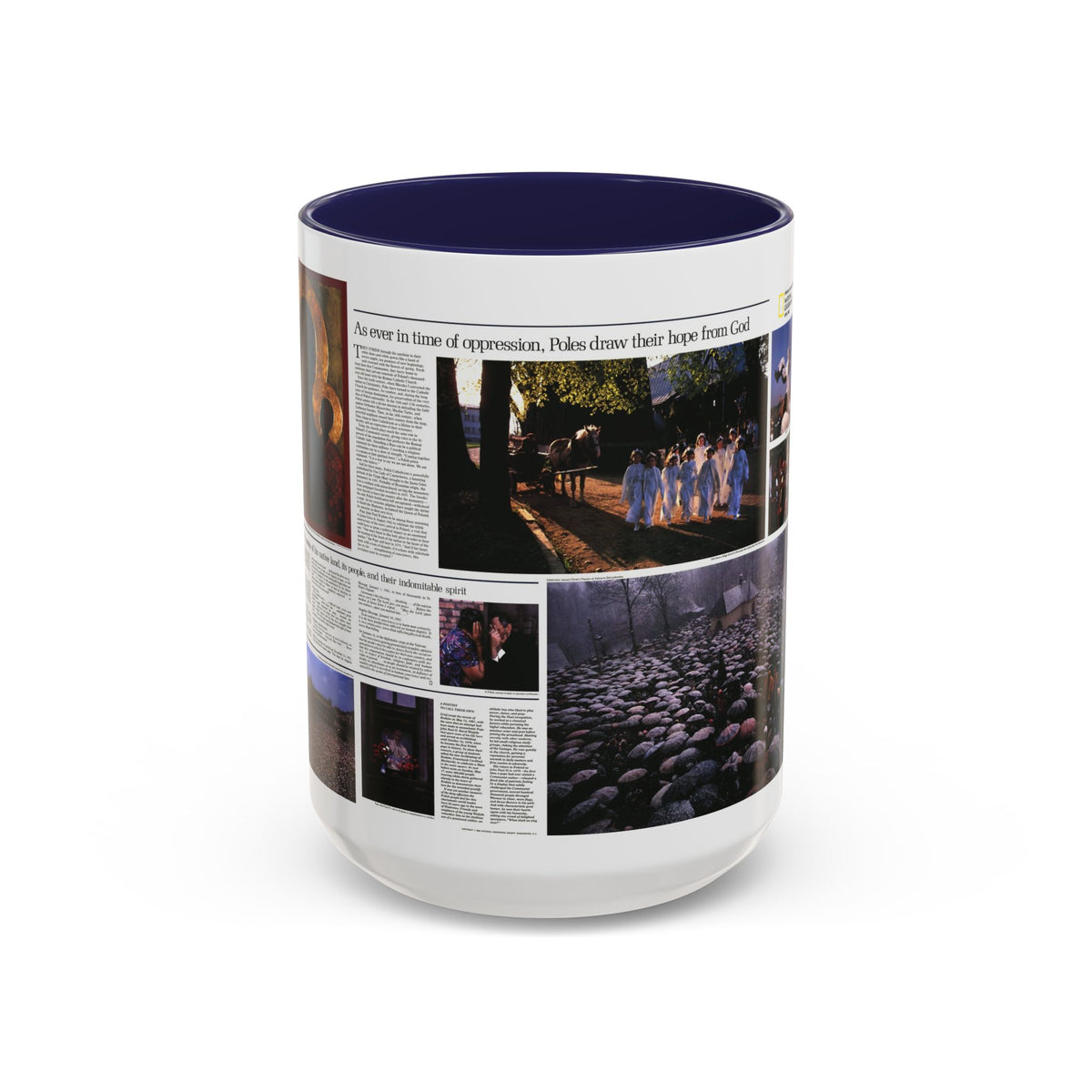Poland - The Face and Faith 2 (1982) (Map) Accent Coffee Mug