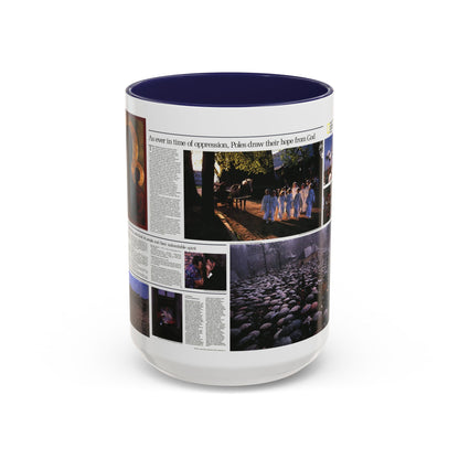 Poland - The Face and Faith 2 (1982) (Map) Accent Coffee Mug