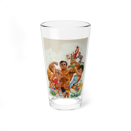 How to Build a Strong, Muscular Body, booklet cover, circa 1957 - Pint Glass 16oz