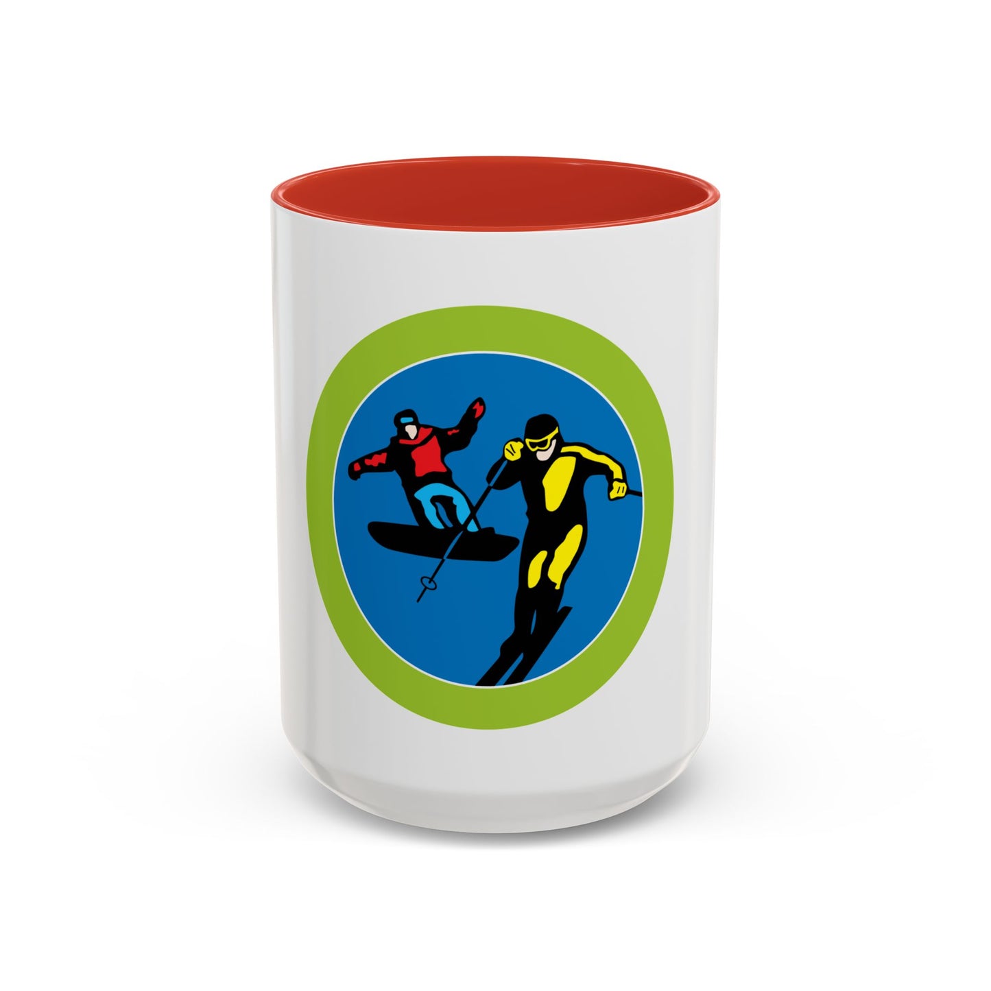 Snow Sports (Boy Scout Merit Badge) Accent Coffee Mug