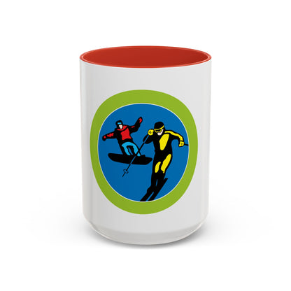 Snow Sports (Boy Scout Merit Badge) Accent Coffee Mug