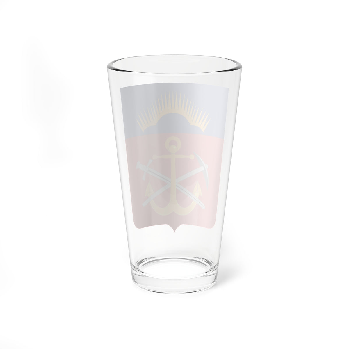 Герб Мурманской области (Russia) (Coat of Arms) Pint Glass 16oz