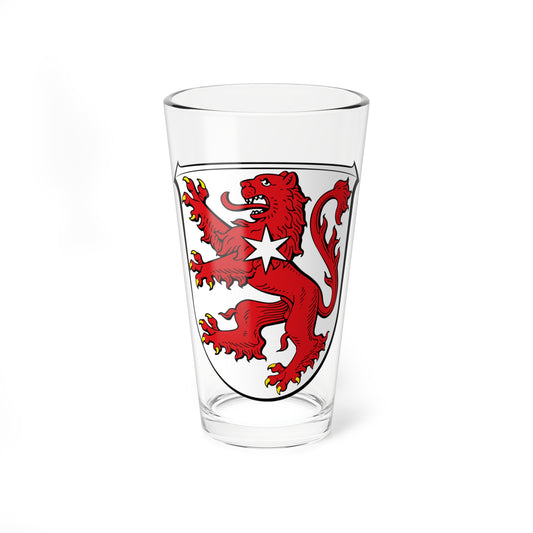 DEU Borken Hessen COA (Germany) (Coat of Arms) Pint Glass 16oz