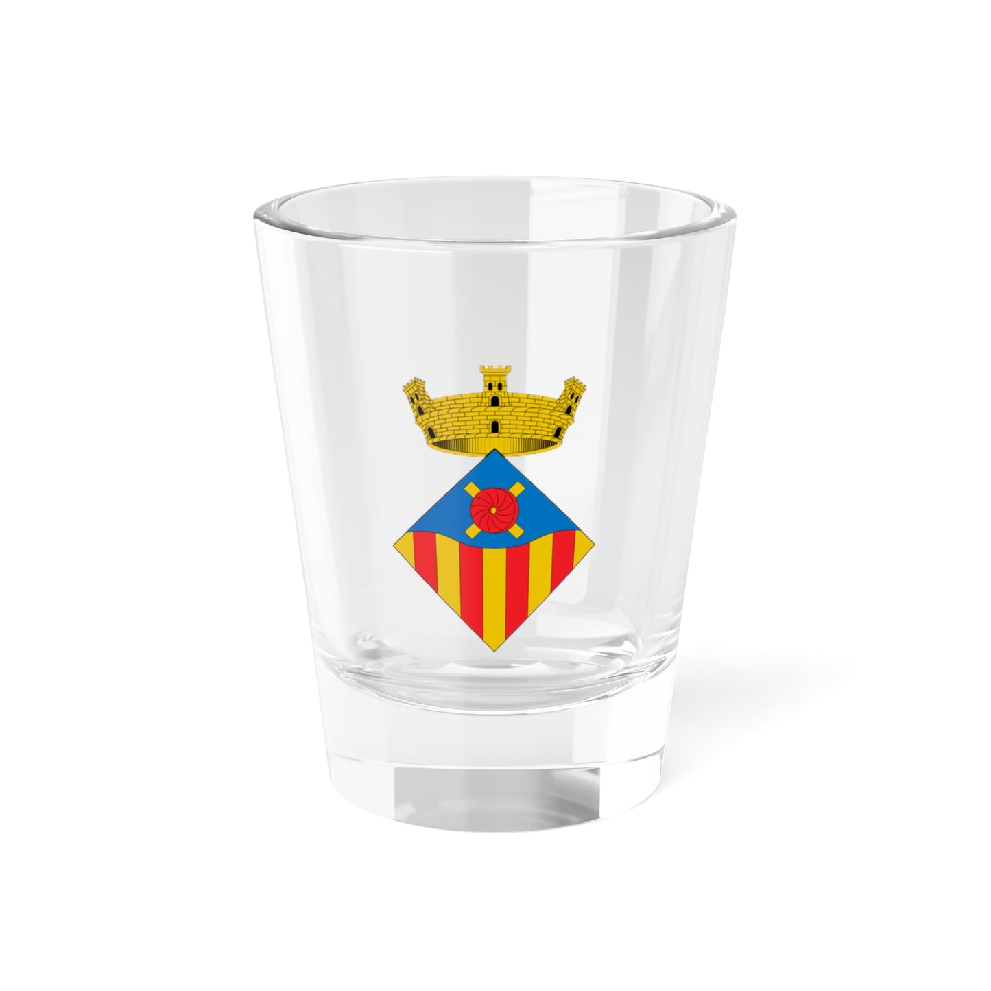 Escudo de Vallromanes (Spain) (Coat of Arms) Shot Glass 1.5oz