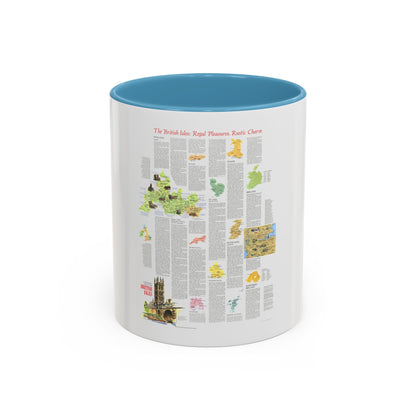 British Isles - A Traveller's Map 2 (1974) (Map) Accent Coffee Mug