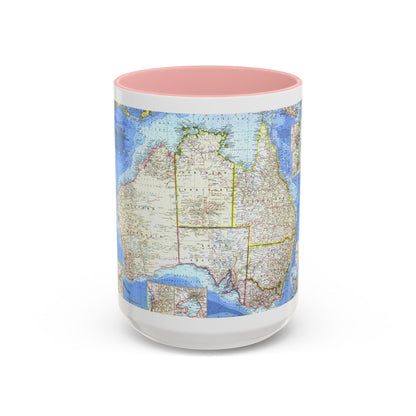 Australia (1963) (Map) Accent Coffee Mug
