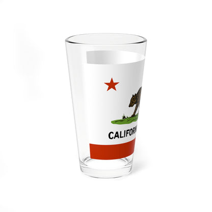 Flag of California 1911-1953 (United States) Pint Glass 16oz