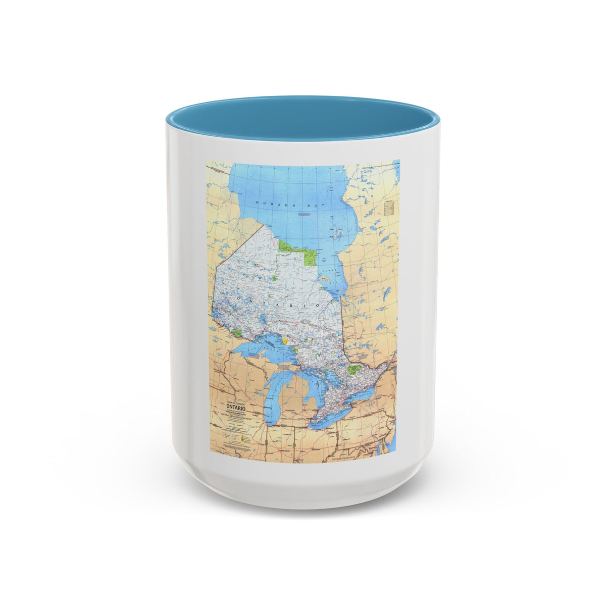 Canada - Ontario (1978) (Map) Accent Coffee Mug