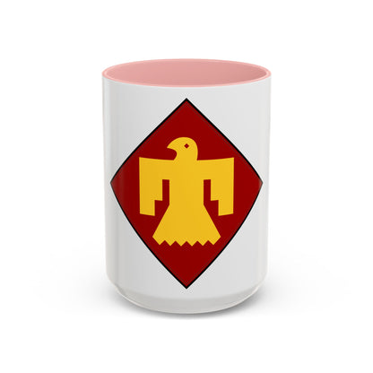 45th Infantry insignia thunderbird (U.S. Army) Accent Coffee Mug