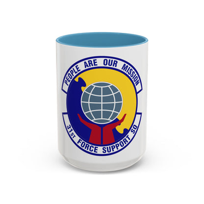 31st Force Support Squadron (U.S. Air Force) Accent Coffee Mug