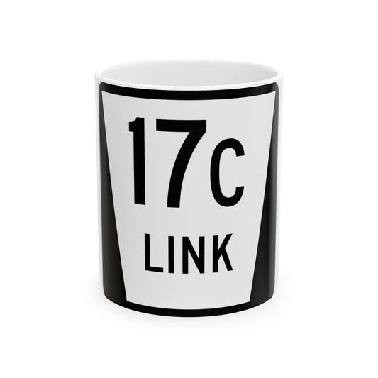 N LINK 17C (Nebraska) (Road Sign) White Coffee Mug