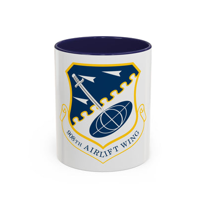 USAF 908th Airlift Wing (U.S. Air Force) Accent Coffee Mug