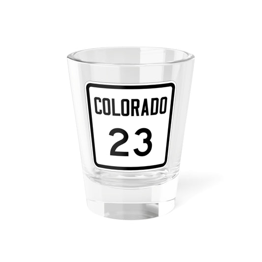 Colorado 23 1946 (Colorado) (Road Sign) Shot Glass 1.5oz-1.5oz-Go Mug Yourself