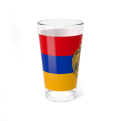 Flag of Armenia - Coat of Arms (Armenia) Pint Glass 16oz