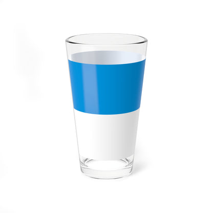 Flag of Vamospercs variant (Hungary) Pint Glass 16oz