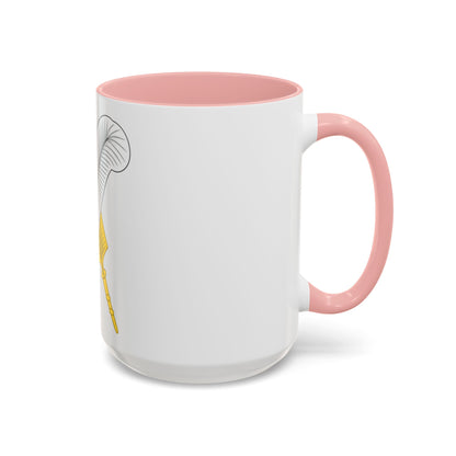 Crossed Feather Badge of Henry VI - Accent Coffee Mug
