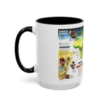 World Map - Dawn of Humans (1997) (Map) Accent Coffee Mug